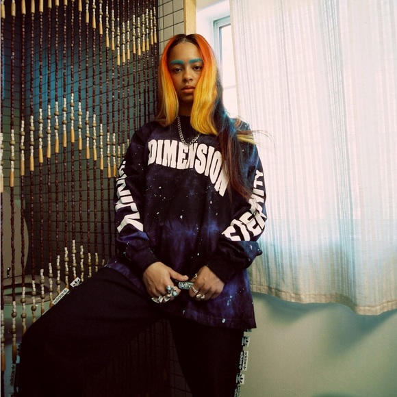 TOTAL LUXURY SPA KAOS / DIMENSION - L/S TEE - SPLATTER WOMENS Or UNISEX SIZE L - Picture 1 of 8